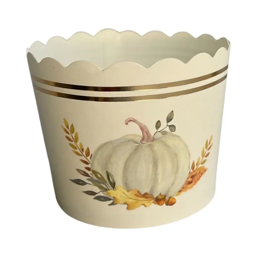 50 Count Fall Grateful Fall Harvest Thanksgiving Cupcake Liners New in Box